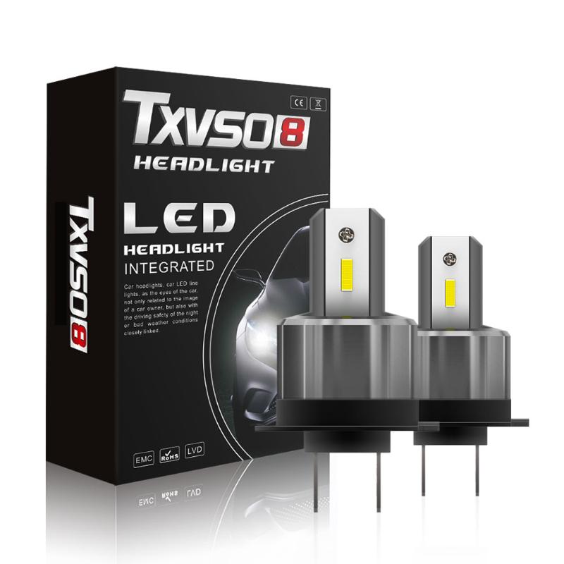 

TXVSO8 Focus Super Bright H7 Car Led Light Bulb 2020 12V 6000K Headlight 36W/bulb with CSP 7200LM Luces Led Para Auto for