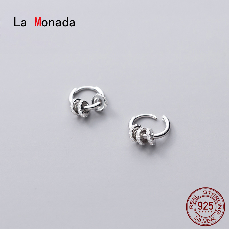 

La Monada Circle Hoop Earrings For Women Silver 925 Fine Women Earrings Jewelry Minimalist Hoop 925 Silver