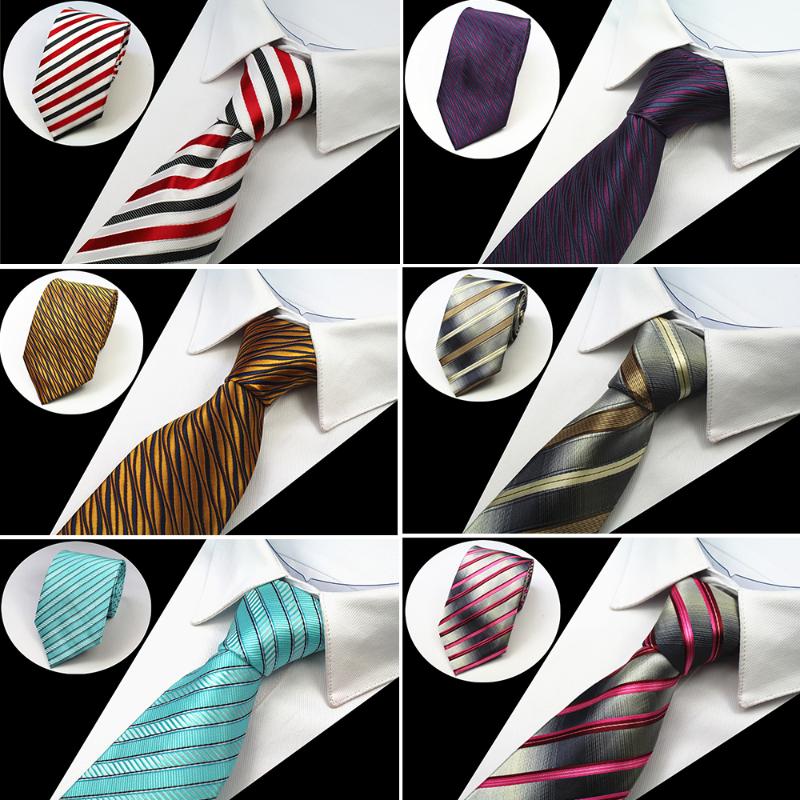 

RBOCOMen's Classic Ties 8cm Necktie Blue Striped Tie Black Floral Neck Tie Yellow & Purple & Silvery For Business Red Wedding