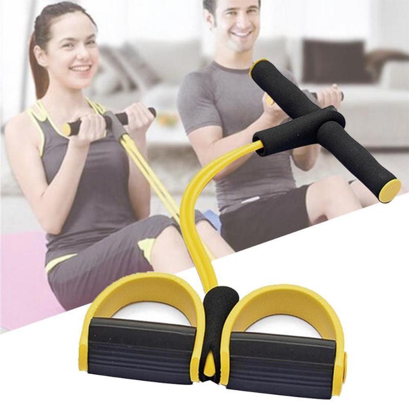

Multi-functional Adjustable Push-pull Rope 4-strand Sit-up Tensioner Fitness Accessories
