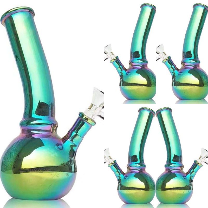 

US STOCK 18cm Glass Bong Water Pipes Beaker Hookah Glass Recycler Bongs Dab Rig Oil Burner Ash Catcher Bubbler 35mm Bowl