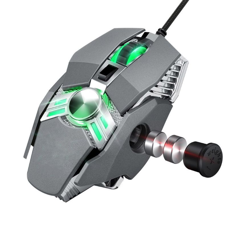 

Wired Macro Programming Gaming Mouse LED Breathing Light 4 Gear DPI Adjustable