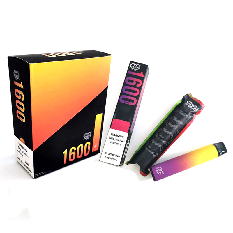 

High Quality Puff XXL 1600 Puffs Disposable Vape Pen Stick Device with Security Code Puff Bar 6.5ml Cartridge 1000mAh Battery Pen