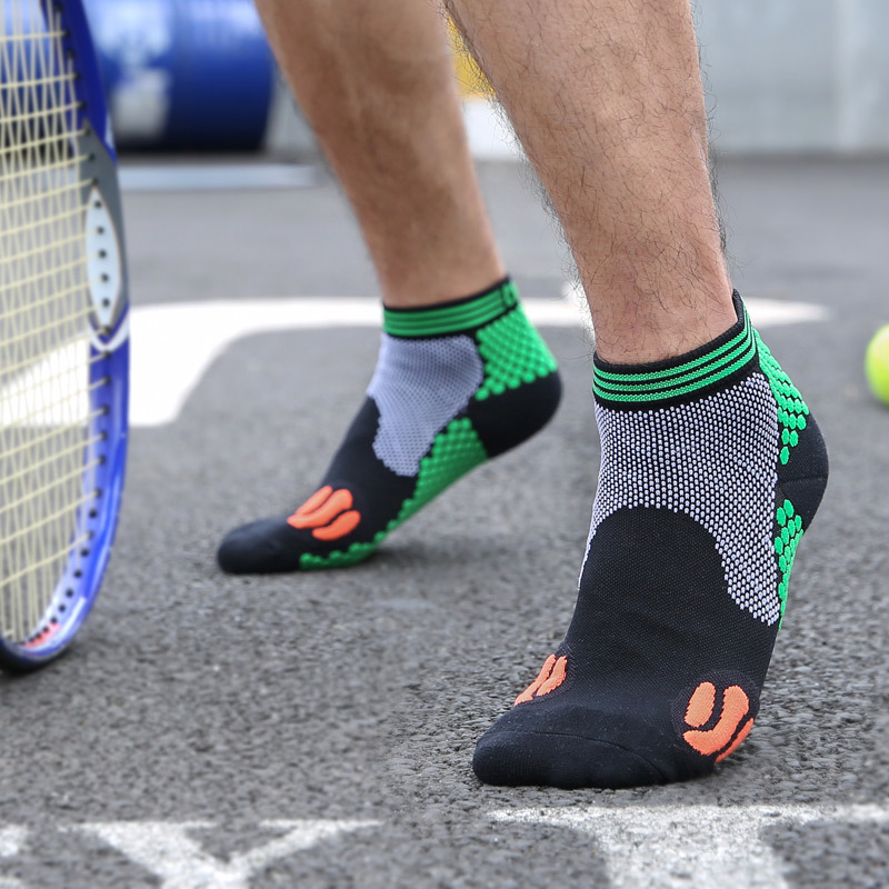 

Professional Cycling Socks Breathable Sport Socks Quick-Drying Basketball Marathon Running Soccer Compression Sock for Triathlon, Blue