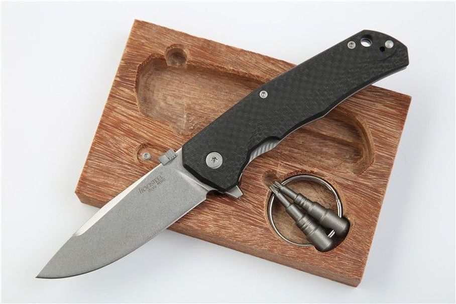 

lionsteel molletta 100% M390 61HRC blade ball Bearing System Hunting Knife Pocket Survival gift knife a1036