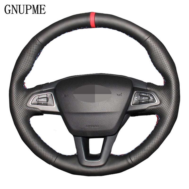 

Artificial Leather Steering Wheel Cover Volant for Focus 3 2020 2020 Escape Kuga