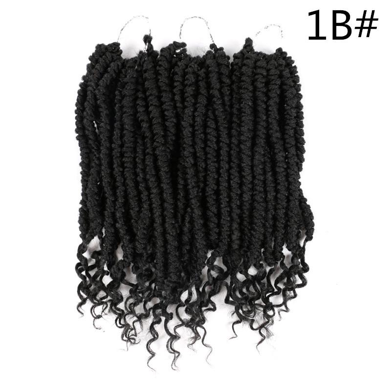 

12" Pre-twisted Bomb Spring Twist Hair Passion Twists Crochet 60g/pc Synthetic Braiding Hair Extensions spring twist hair, 4#