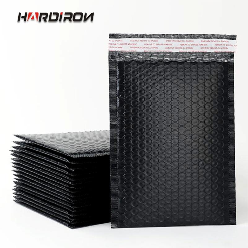 

HARDIRON Black Bubble Buffer Parcel Bag PE Waterproof Fall Protection Plastic Packaging Bag Envelope Poly Postman