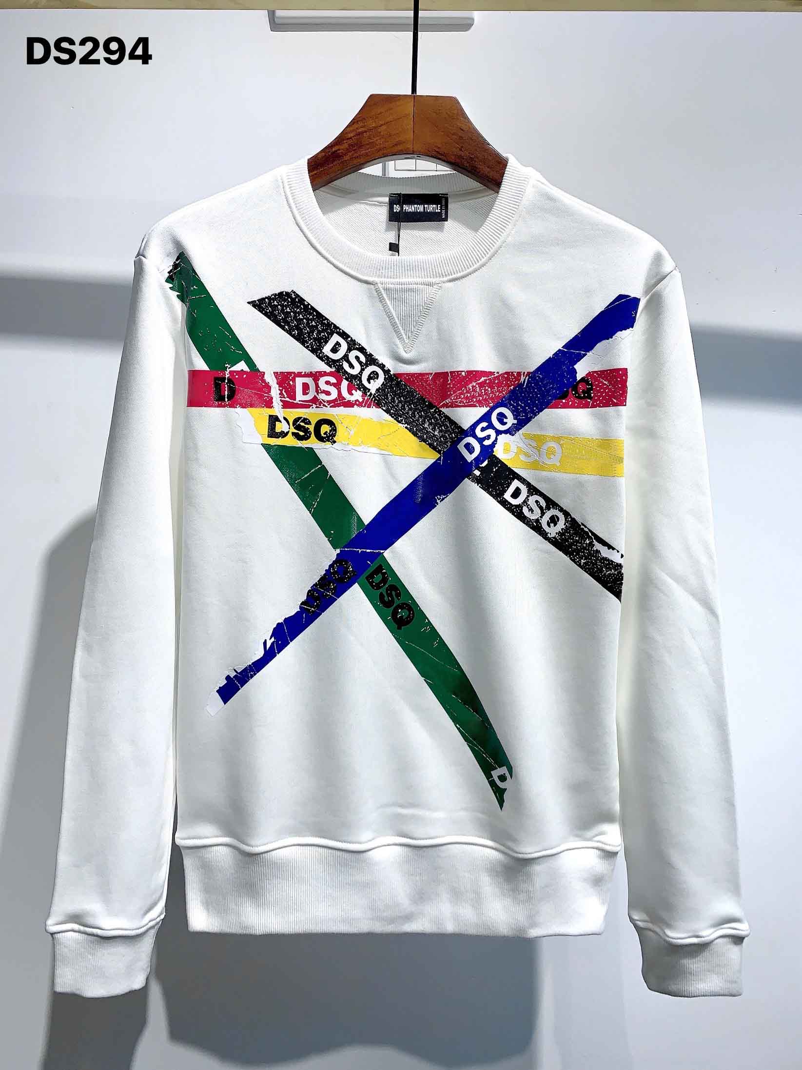 

DSQ Hoody New Mens Designer Hoodies Italy fashion Sweatshirts Autumn Print DSQ Hoodie Male Top Quality 100% Cotton Tops 01282, White