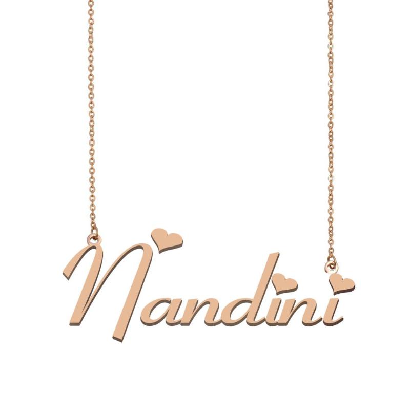 

Nandini Name Necklace , Custom Name Necklace for Women Girls Best Friends Birthday Wedding Christmas Mother Days Gift