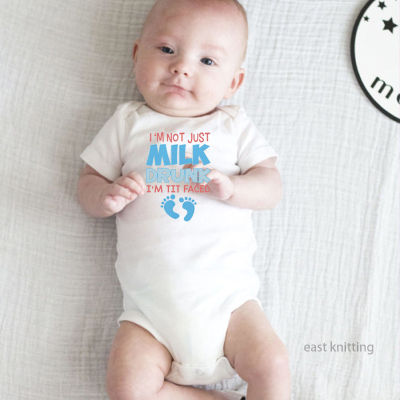 

Small Feet Infant Outfits Baby Bodysuits Lovely Newborn Jumpsuits Summer Children Bodysuits Kids Sunsuit Short Sleeve Outwear, White