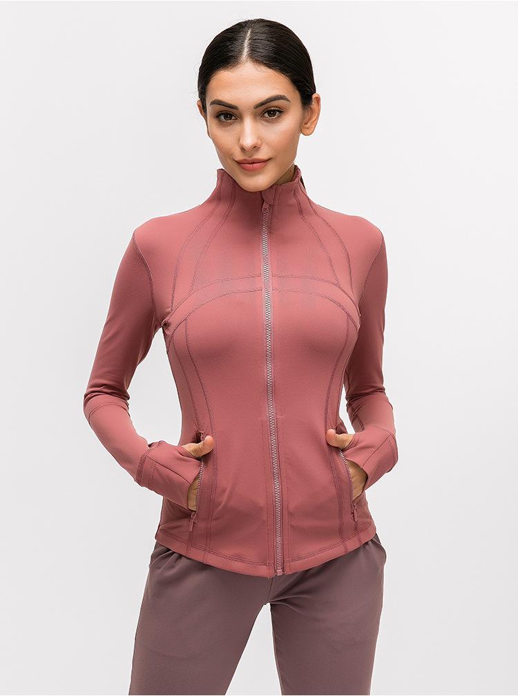 

Long Sleeve Designer T-shirts Womens Yoga Gym Compression Tights Women's Sports Wear for Fitness Yoga Training Zipper Jacket Outfits Autumn, Gray