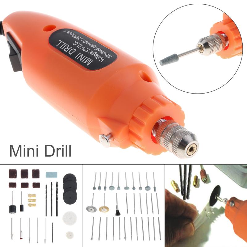 

60pcs/set 12V 12000RPM Mini Drill Electric Grinder Rotary Tool Kit EU Plug for Grinding Polishing Engraving Power Tools