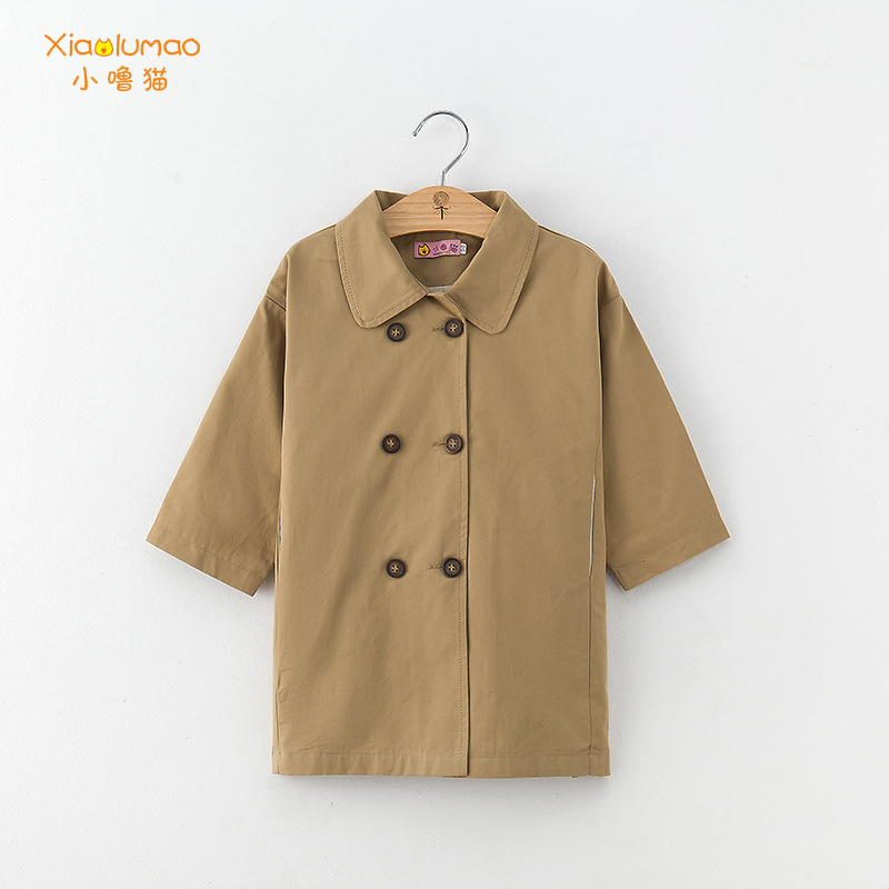 

Trench for children Double Breast Windbreaker for Girl kids windbreaker autumn winter 2020 korean style wind jacket girl, Xlmqny070301-red