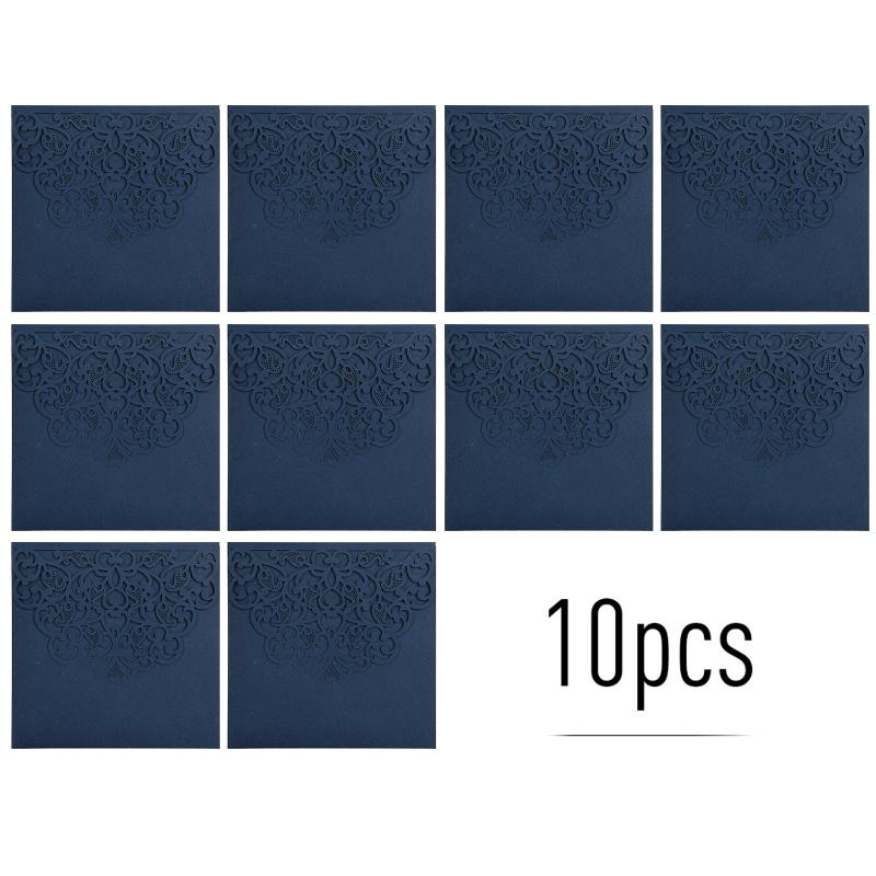 

Pearl Paper Floral Laser Cut Wedding Invitation Card 10pcs Personalized Wedding Decor Birthday Party Anniversary Supplies