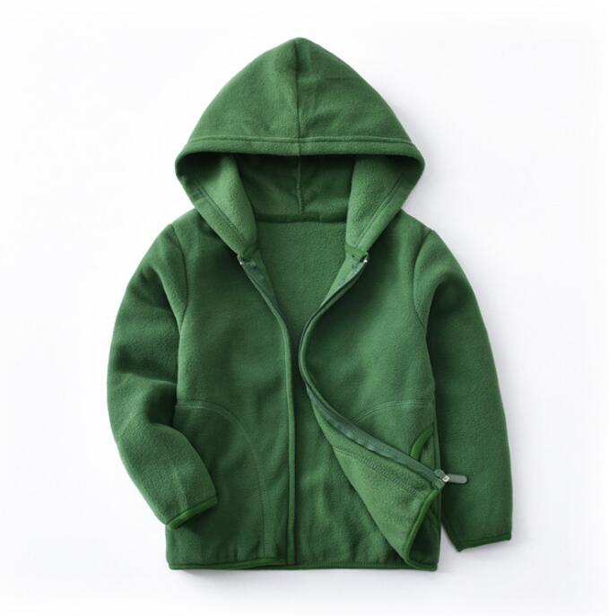 

2020 New Winter Fleece Kids Jacket Coat Fashion Casual Clothing Women and Kids boys Jackets Fleece Sweatshirt, Black
