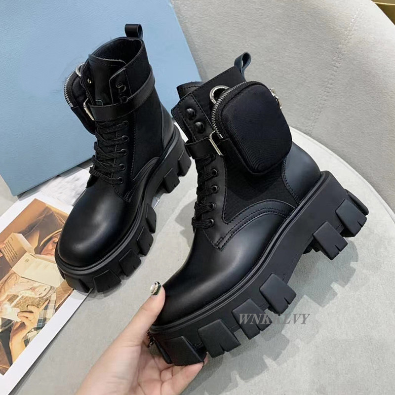 

Removable pocket design ankle boots women blet buckle real leather autumn winter shoes handsome motorcycle short boots 2020, As show
