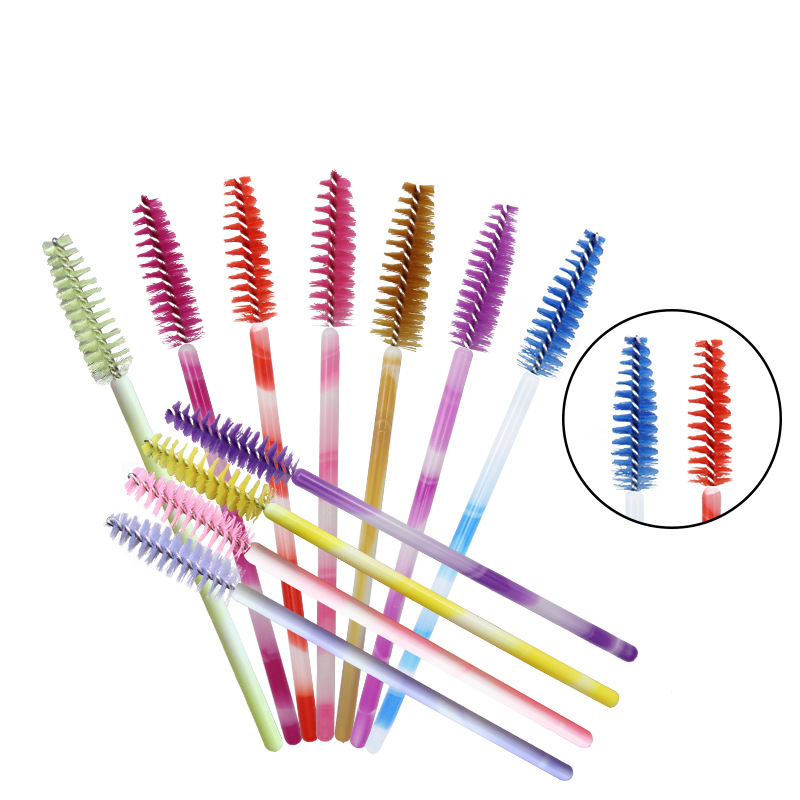 

8 colour Disposable Eyelash Brush 50pcs Eyebrow Mascara Applicator Wands Brushes Eyelash Extension Cosmetics Make Up Tools