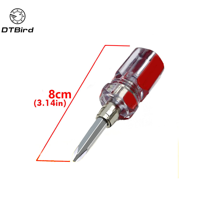 

1Pc Multitool Flat Tip Torx Mini Screwdriver Cross Shaped Slotted Flat Double Head Split Screwdriver DIY Repair Tools