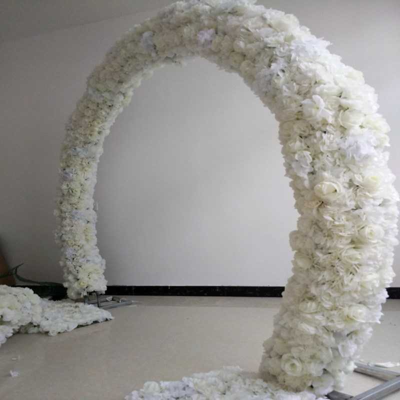 

20x 50CM Wedding Decoration Arch Flower Rows Party Aisle Decorative Road Cited Centerpieces Supplies 10pcs/lot Free Shipping, Milk white
