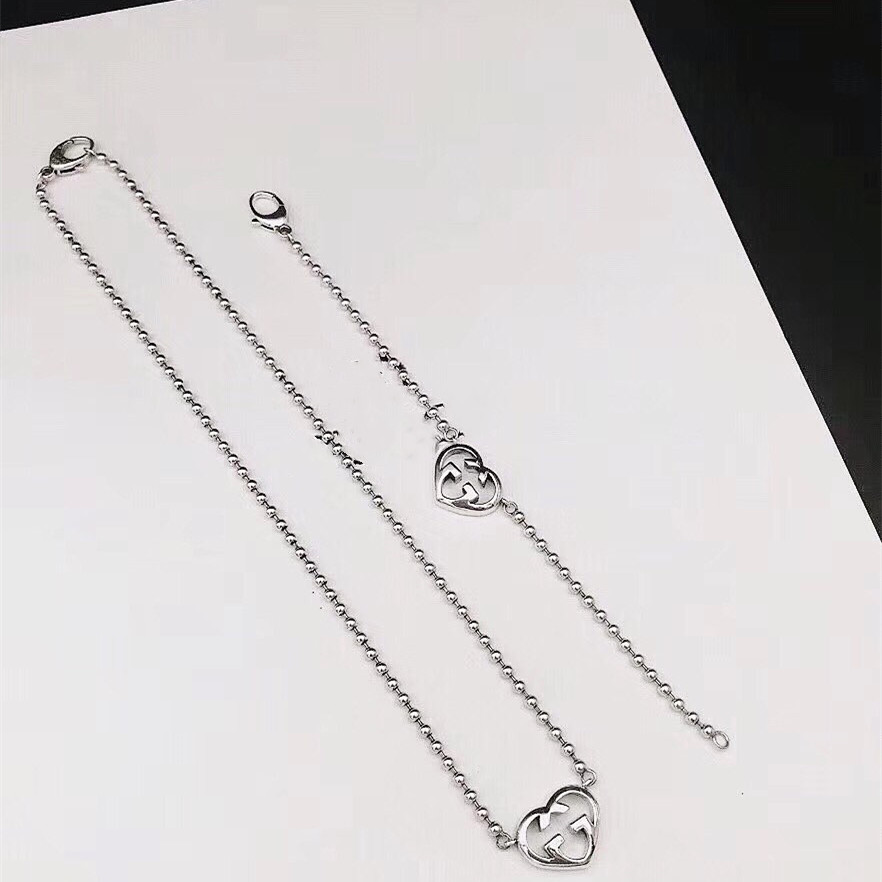 

Hot Sell Real 925 Sterling Silver Bracelet Necklace for Woman Chain Top Quality Charm Necklace Personality Bracelet Fashion Jewelry Supply