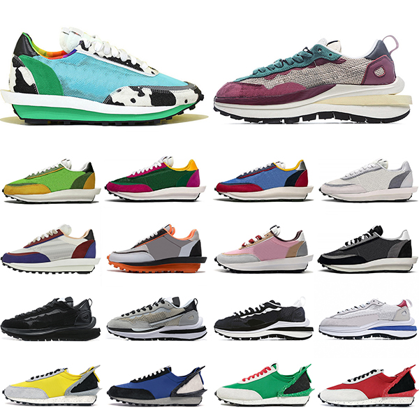 

new chunky dunky waffle ldv daybreak men women running shoes triple black white nylon Pure Platinum mens trainers sports sneakers runners, White;red