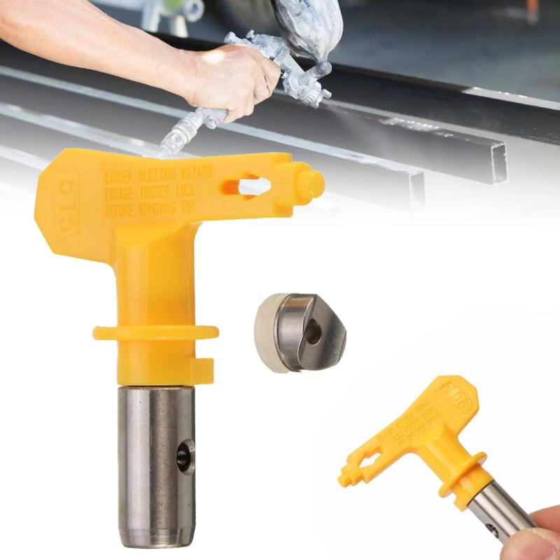 

Yellow Series 5 Airbrush Nozzle For Painting Airless Paint Spray G un Tip Coating Portable Paint Sprayer auto repair tool