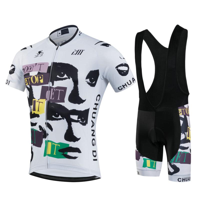

2020 summer pro team men's breathable short sleeve cycling jersey kit ropa ciclismo bicycle bike clothing bib shorts set, As pic