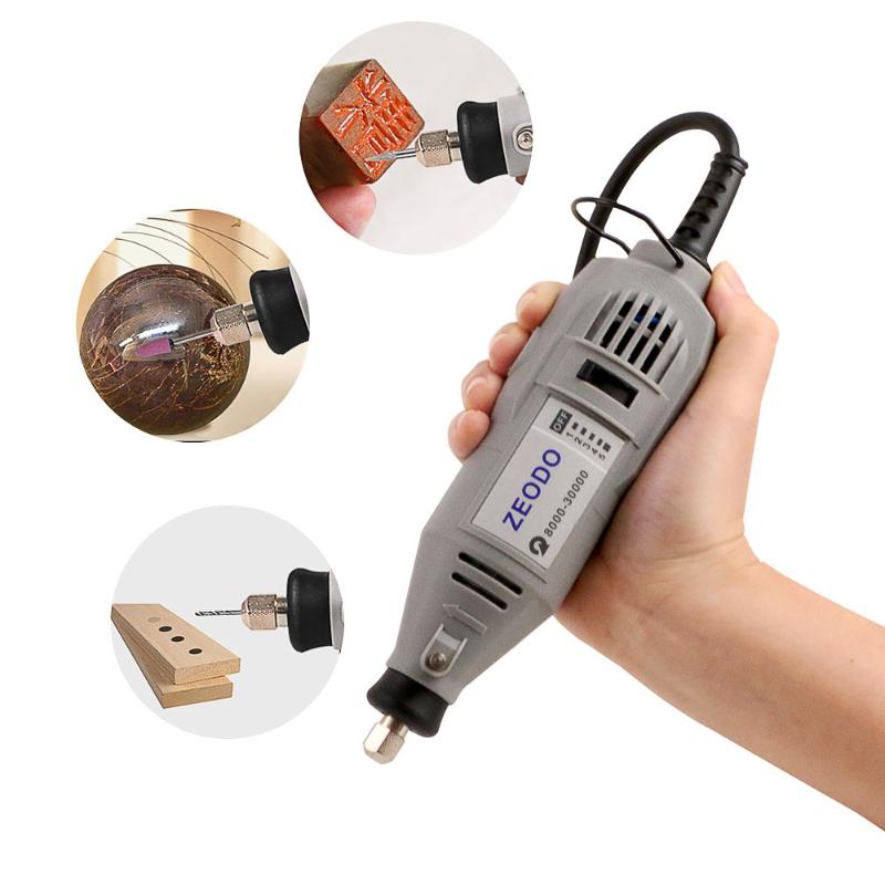 

ZD700 130w Micro Electric Drill Electric Engraving Machine Set Mini Engraving Electromechanical Speed Drilling Cutting Polishing