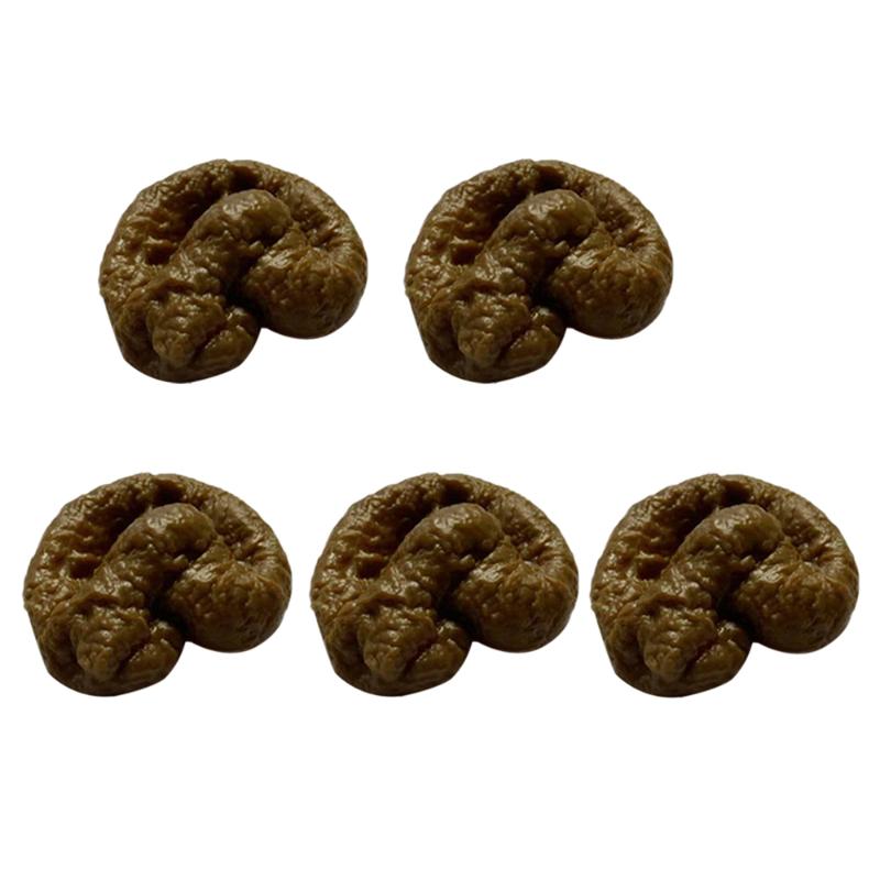 

Halloween Toys 5pcs Simulation Poo Unisex Anti-strss Toys Joke Gag Prank Dirt Funny Gift Poo Props Halloween Decor