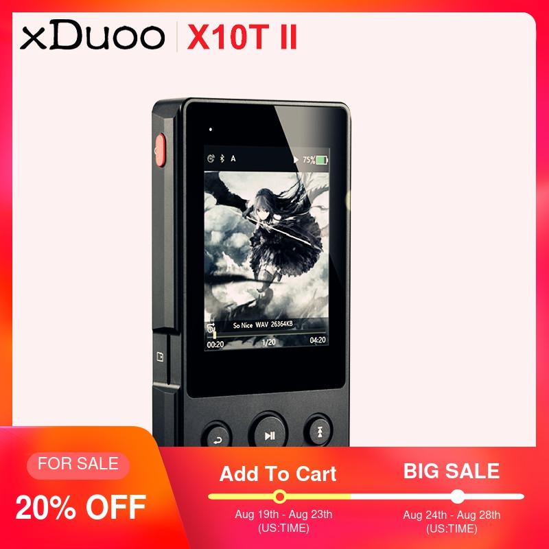 

XDUOO X10T II Professional Digital Turntable Music Bluetooth MP3 Player DSD256 PCM 384HKz/32Bit Support Optocal/AEX/USB Output