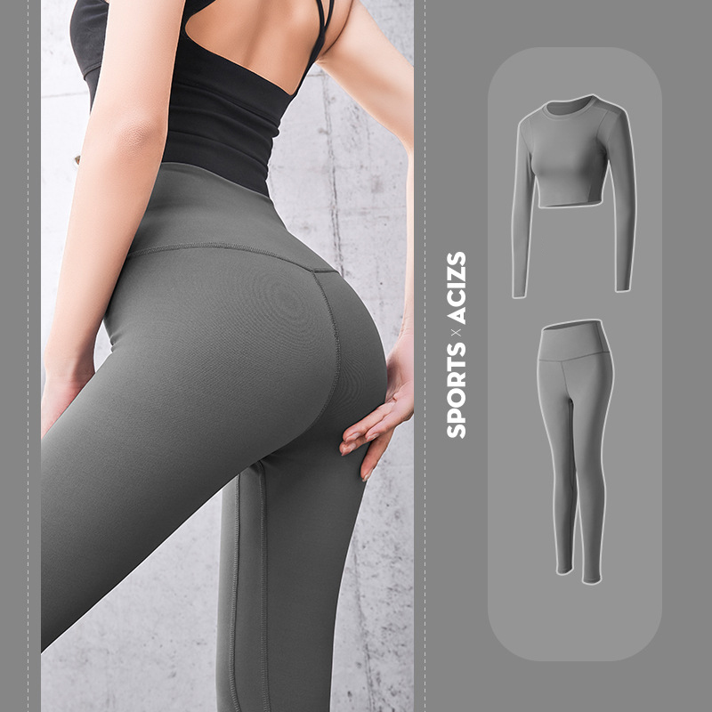 

2PCS/Set Seamless Fitness Women Yoga Suit High Stretchy Workout Sport Set Padded Sports Bra High Waist Sports Legging Gym, As picture