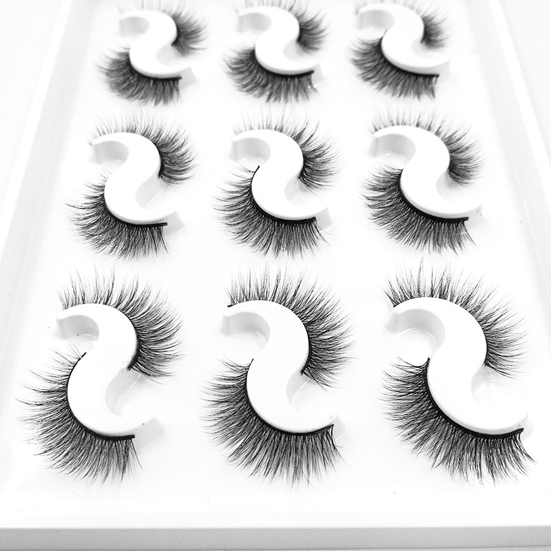 

NEW 9 pairs 3D Mink Lashes Natural False Eyelashes Dramatic Volume Fake Lashes Makeup Eyelash Extension Silk Eyelashes