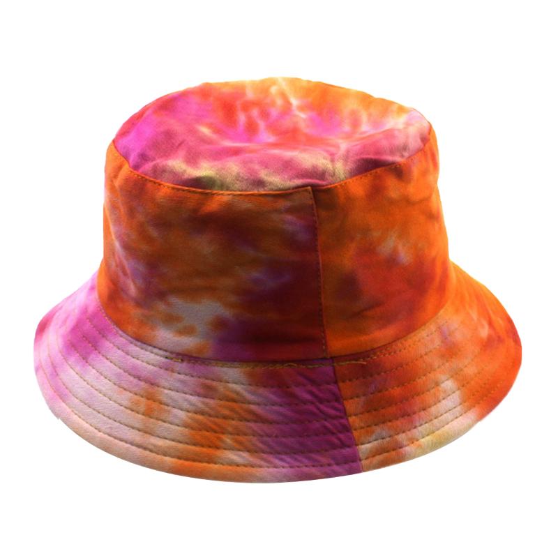 

Fashion Women Sun Hat Summer Multicolored Tie-dye Wide Brim Packable Sun Hats Boonie Caps for Adults, As photo shows