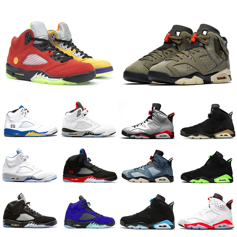 

What The 5 travis scotts 6 Men Basketball shoes Hyper Royal 5s Alternate Grape Hare 6s Infrared Top 3 Mens trainers sports sneakers, Dlive