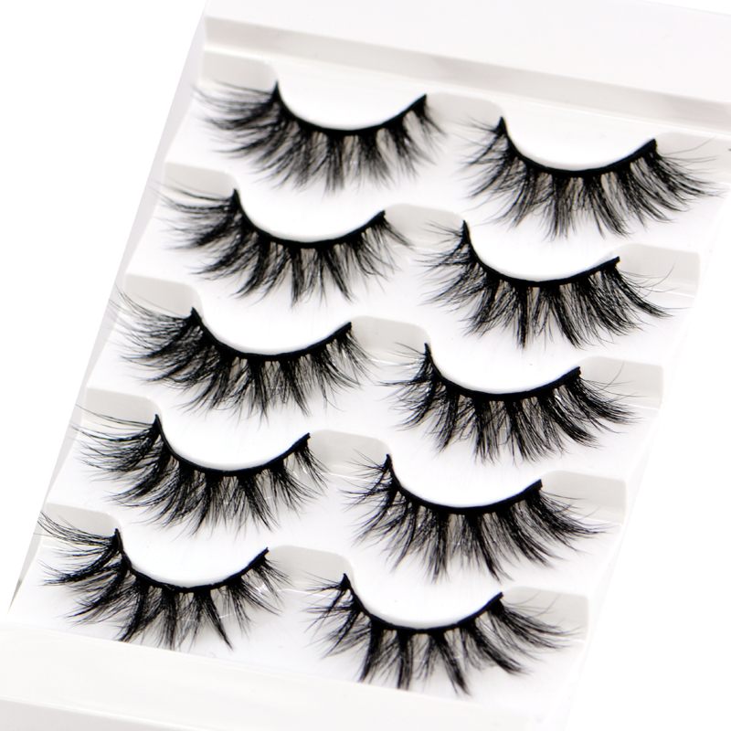 

NEW 5pair Mink Eyelashes 100% Cruelty free Handmade 3D Mink Lashes Full Strip Lashes Soft False Eyelashes Makeup