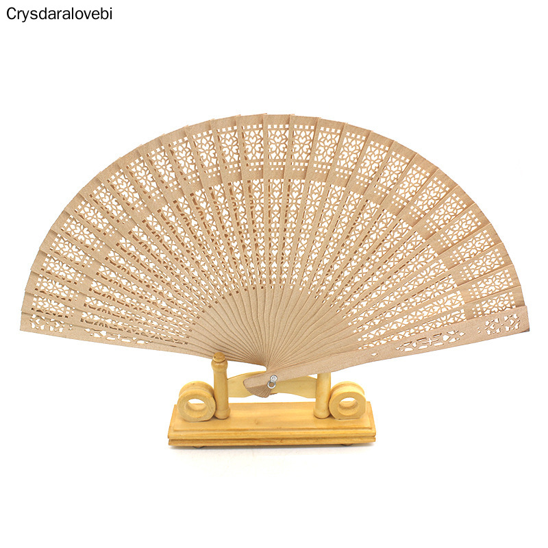 

30pcs Eco Fridenly Sandalwood Fans Tied with Silver Ribbon Wedding Favors Anniversary Gifts Baby Shower