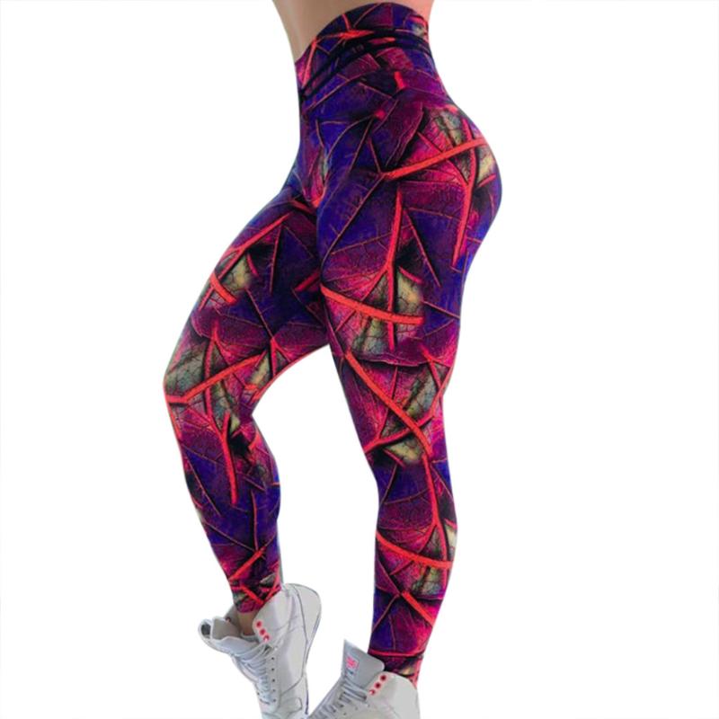 

SAGACE Yoga Pants High Elasticity Fitness Yoga Trousers Outdoor Women' Print High Waist Raise Stretch Leggings Running Pants, Multi