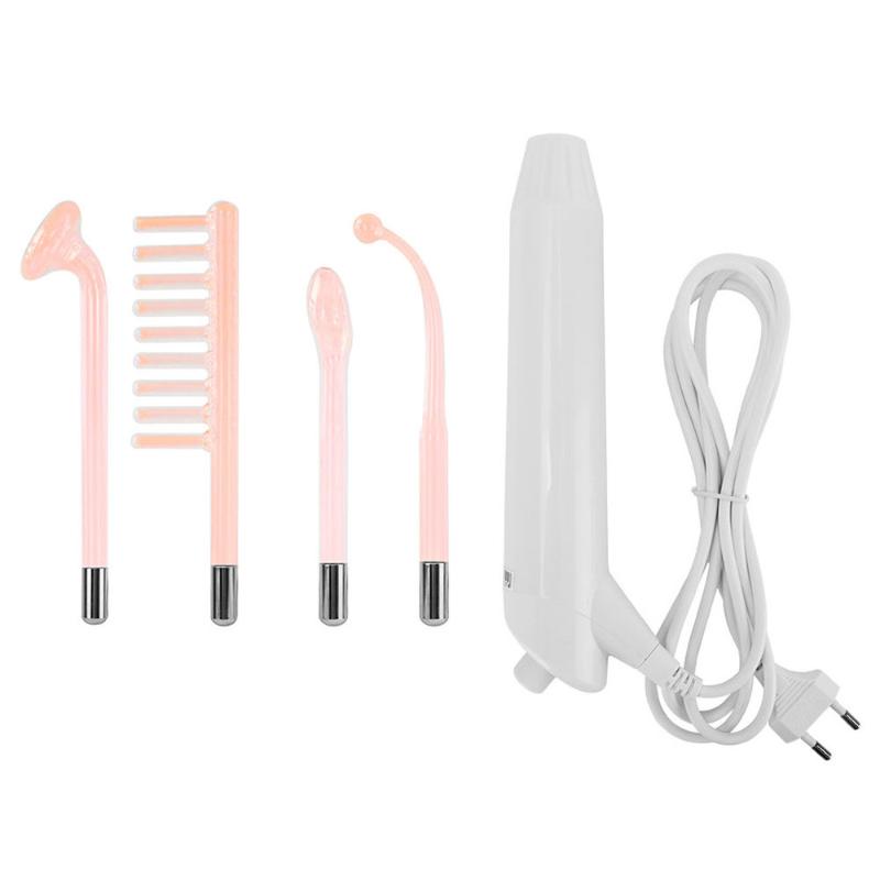 

1 Case High Frequency Facial Machine Electrode Glass Tube Wand(Orange, US Plug
