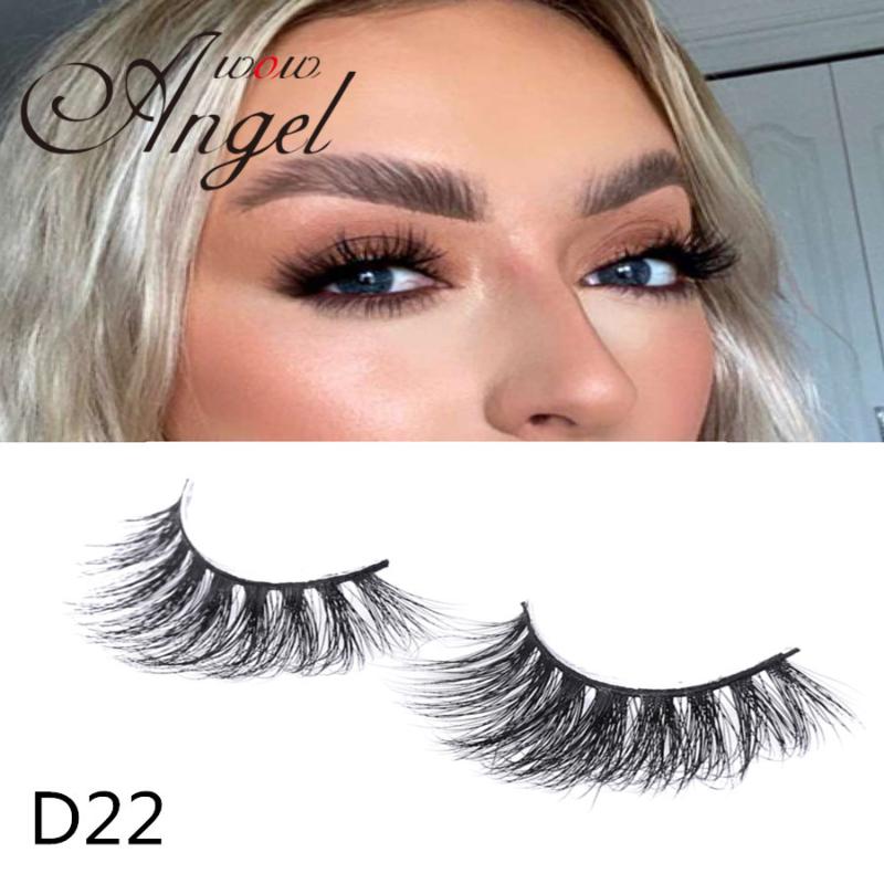 

Wowangel 10 Pairs 3D Mink Lashes With Tray No Box Handmade Full Strip Lashes Mink False Eyelashes Makeup eyelashes cilios