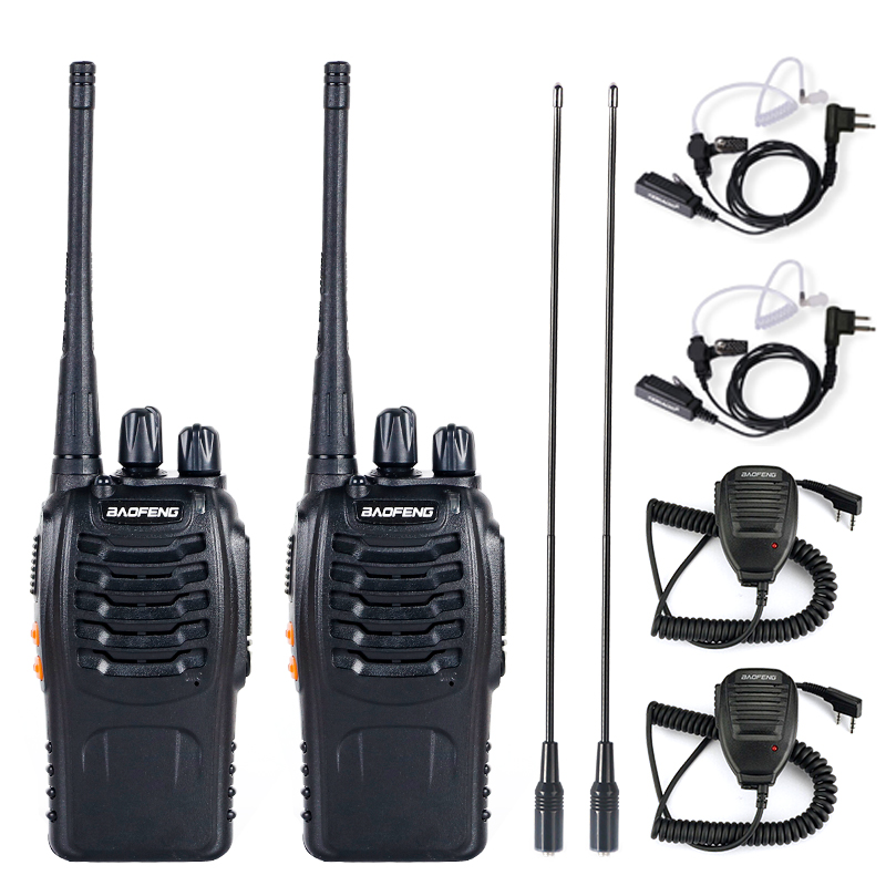 

Baofeng walkie talkie BF-888S cb radio UHF Two Way Radio BF888S Handheld Portable station Transceiver+ Headsets