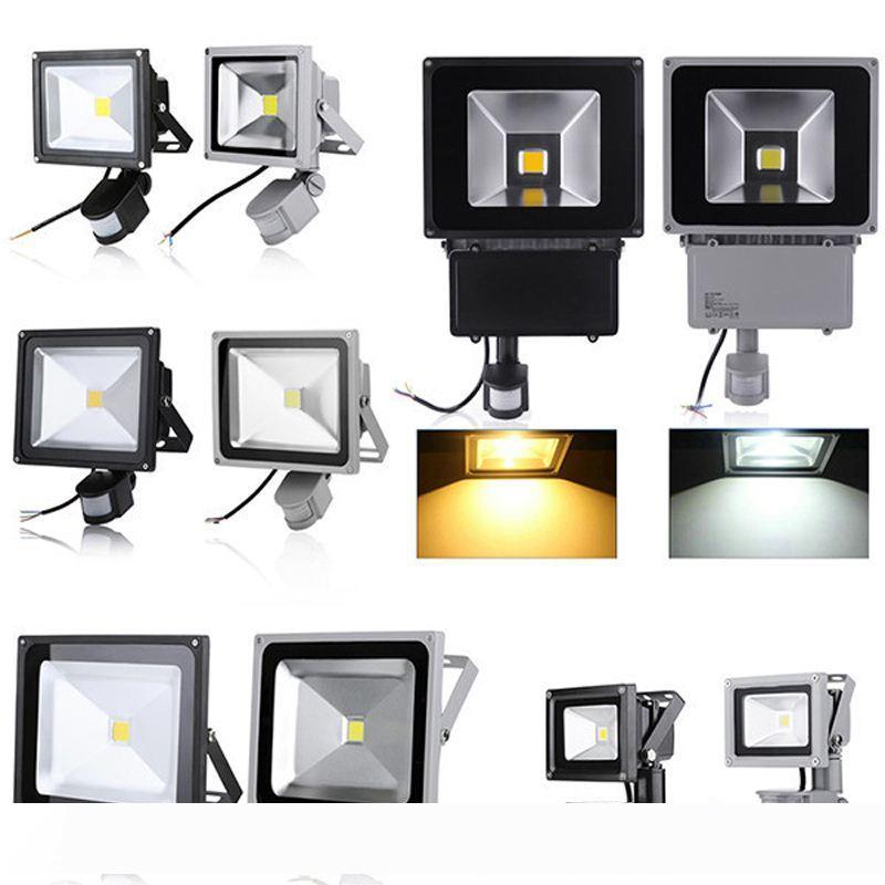 

PIR Infrared Motion Sensor led floodlight 110-265V 10W 20W 30W 50W COB IP65 led Flood Light for Garden led spotlight outdoor