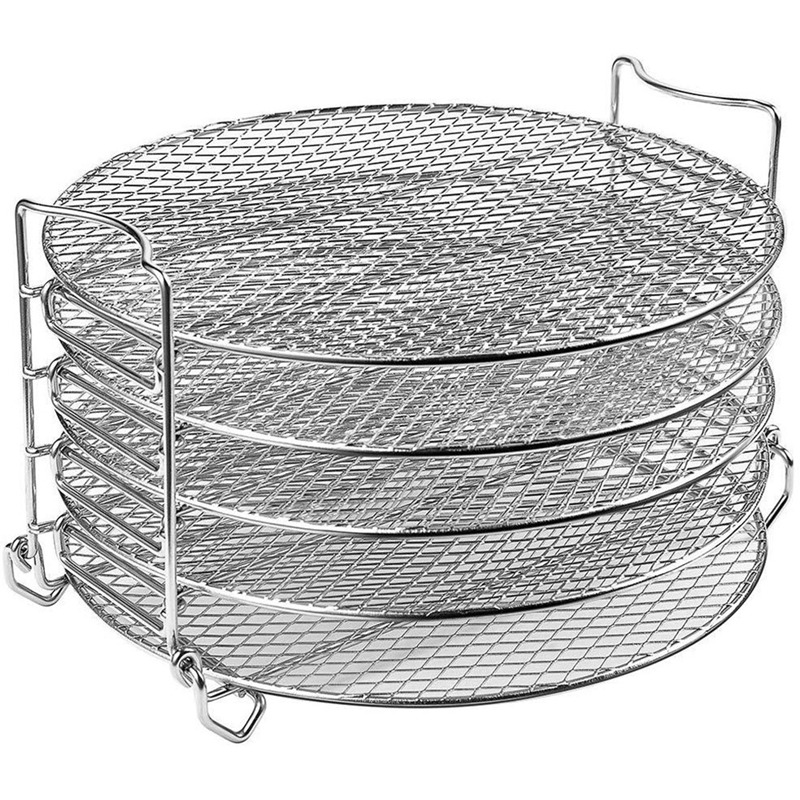 

for Dehydrator Stand, Grill Stand Air Fryer with Five Stackable Layers Grade for Dehydrator Rack Stainless Steel Stand Acce