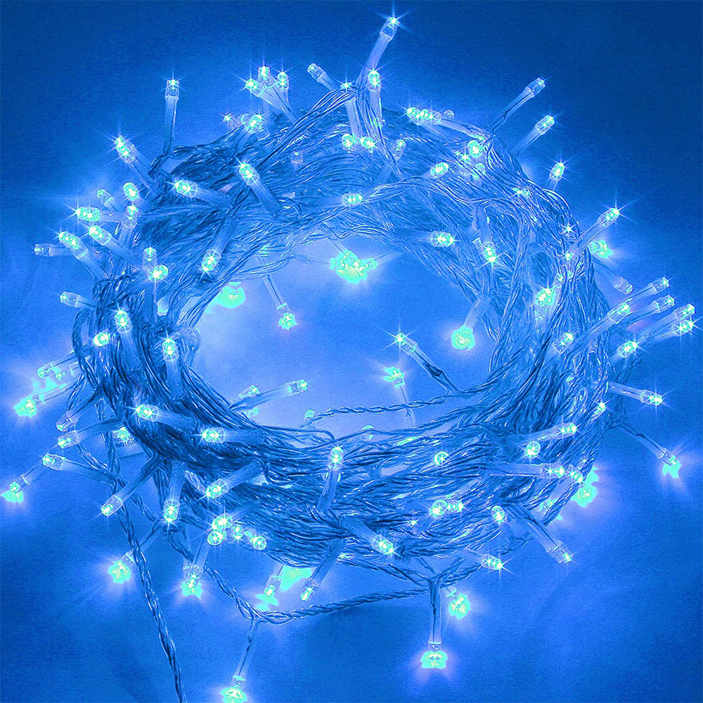 

Twinkle Star 33ft 80LEDs Indoor String Lights, Pulg in String Lights 8 Modes Waterproof Indoor Outdoor Christmas Tree Wedding Party Bedroom