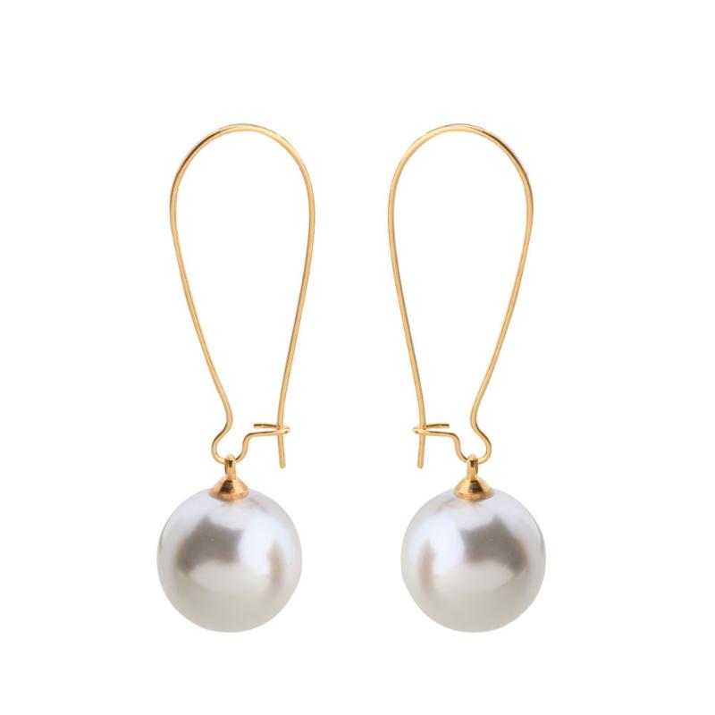 

Queen Lotus 2020 Fashion Pearl Long Earrings for Women For Gift Statement earings