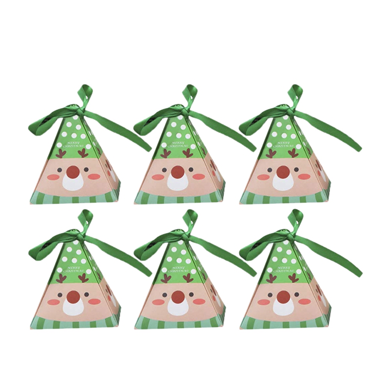 

30 Pcs Gift Boxes Decorative Candy Boxes,Christmas Cookies Candy Bags, Reindeer Gift Box Present Packaging for Festival Holiday