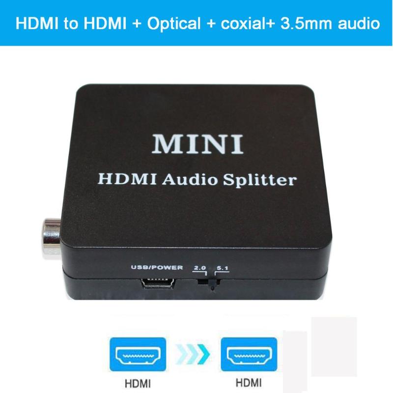 

To Optical TOSLINK SPDIF 3.5MM headphone 5.1CH /2.0CH Audio Extractor Converter Splitter for HDTV DVD PSP4