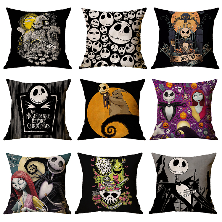

107 Designs Halloween Pillowcases Halloween Witch Pumpkin Design Cushion Pillow Cover Square Pillow Case Pillow Slip Halloween Decoration, As picture