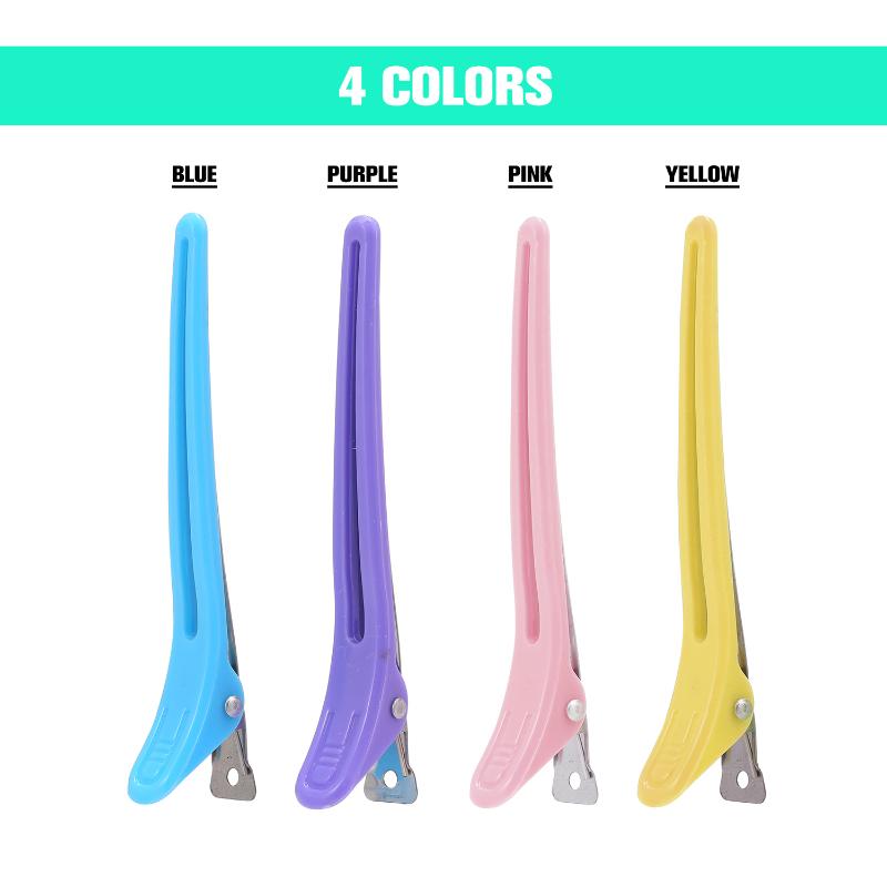 

Hair Grip Clips 12pcs Hairdressing Sectioning Cutting Clamps Salon Styling Hair Grip Clips Clamps