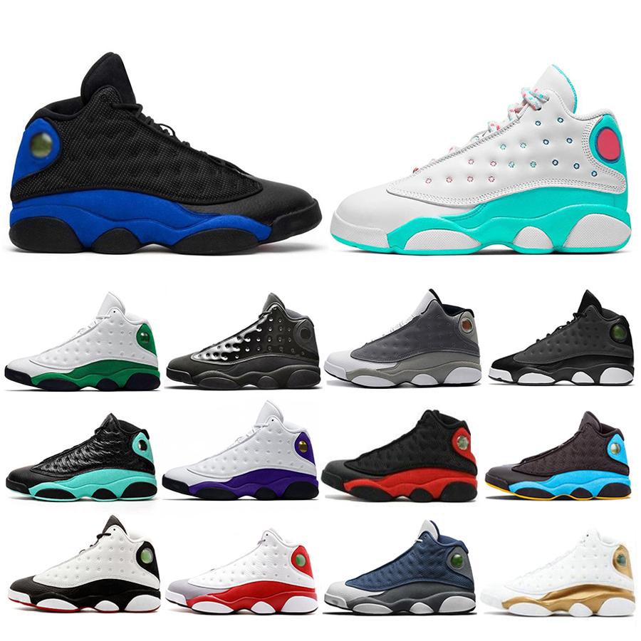 

Cheap New Hyper Royal Playground 13 Flint Men Basketball Shoes Bred Chicago Island Lucky Green 13s DMP Women Mens Trainers sports Sneakers, 28